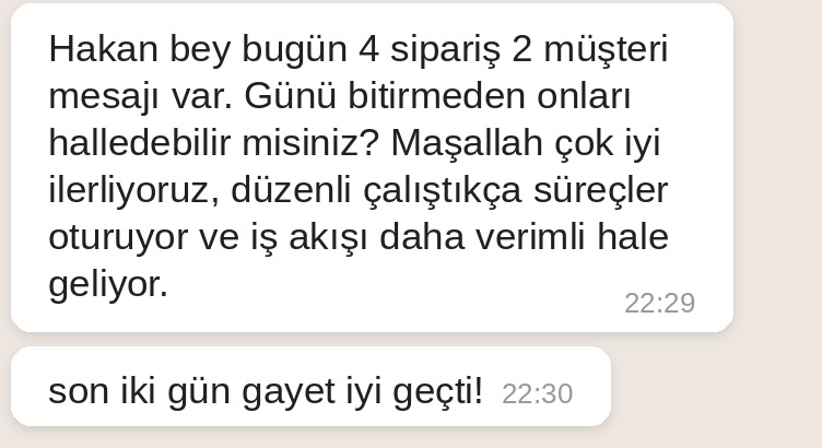 Danışan geri bildirimi